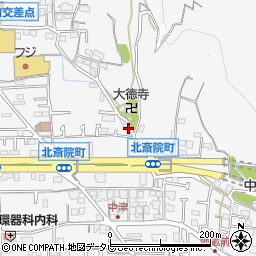 愛媛県松山市北斎院町373周辺の地図
