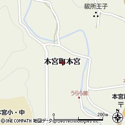 和歌山県田辺市本宮町本宮周辺の地図