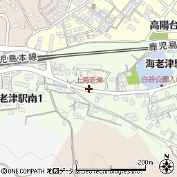 上海老津周辺の地図