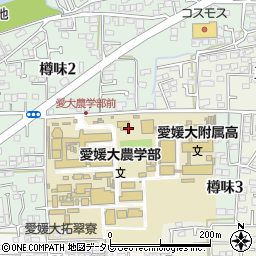 愛媛大学図書館農学部分館周辺の地図