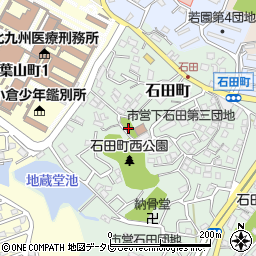 福岡県北九州市小倉南区石田町周辺の地図
