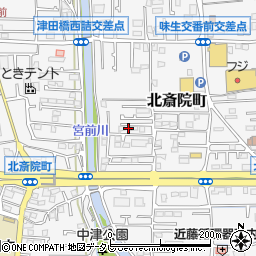 愛媛県松山市北斎院町664周辺の地図