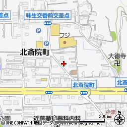 愛媛県松山市北斎院町627-14周辺の地図