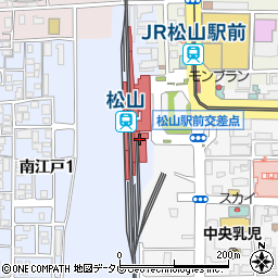 麺小町 松山店周辺の地図