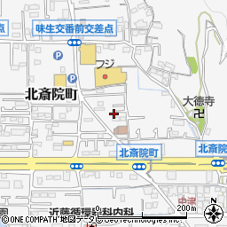 愛媛県松山市北斎院町627-11周辺の地図