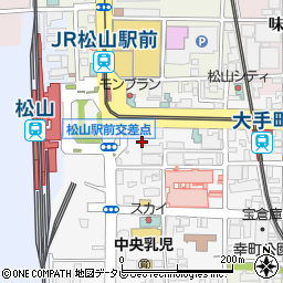 松山商工会議所周辺の地図
