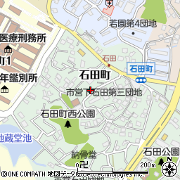 福岡県北九州市小倉南区石田町3周辺の地図