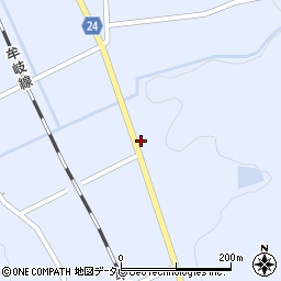 徳島県阿南市新野町城田周辺の地図
