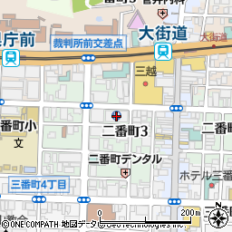 お城下パーキング２番町周辺の地図