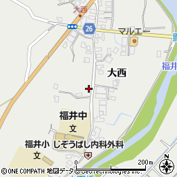 徳島県阿南市福井町大西114周辺の地図
