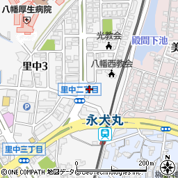 カギの十八番　折尾・若松・受付周辺の地図