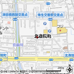 愛媛県松山市北斎院町668-37周辺の地図