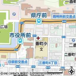 愛媛県水産会館　愛媛県漁業協同組合役員室周辺の地図