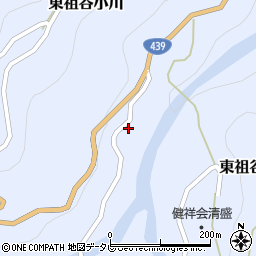 徳島県三好市東祖谷小川42周辺の地図