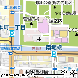 愛媛県松山市堀之内5周辺の地図