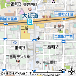 寿司と地産地消 明倫館周辺の地図