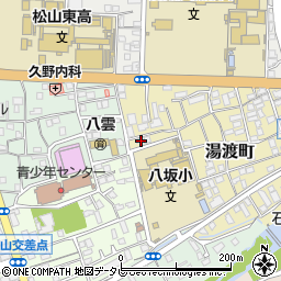 愛媛県松山市湯渡町5-15周辺の地図