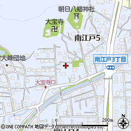 愛媛県松山市南江戸5丁目周辺の地図