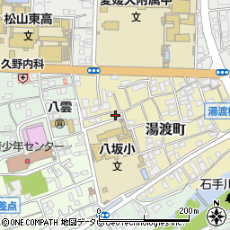 愛媛県松山市湯渡町5-10周辺の地図