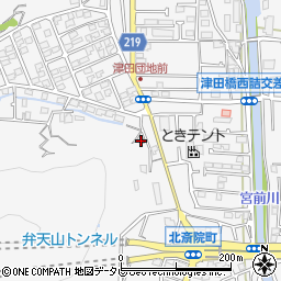 津田集会所周辺の地図