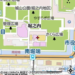 愛媛県美術館周辺の地図