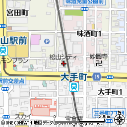 松山シティホテル周辺の地図
