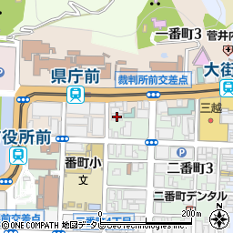 愛媛県自治会館周辺の地図