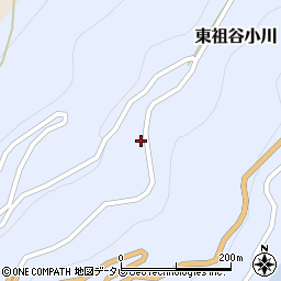 徳島県三好市東祖谷小川244周辺の地図