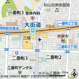 愛媛 蔵之介 KURANOSUKE 松山大街道店周辺の地図