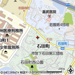 ローソン小倉石田町店周辺の地図