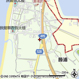 福岡県福津市勝浦564-4周辺の地図