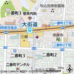 株式会社健勝苑　松山店周辺の地図