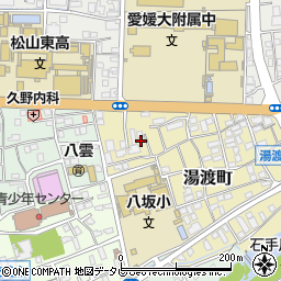 愛媛県松山市湯渡町5周辺の地図