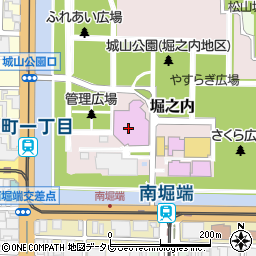 松山市民会館周辺の地図