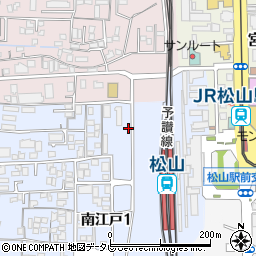 愛媛県松山市南江戸1丁目13周辺の地図