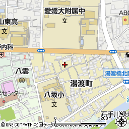 愛媛県松山市湯渡町5-3周辺の地図