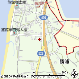 福岡県福津市勝浦564周辺の地図