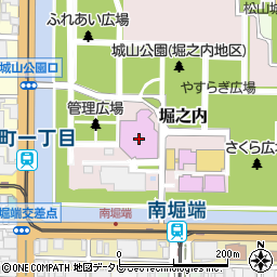 松山市民会館周辺の地図