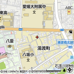 愛媛県松山市湯渡町5-52周辺の地図