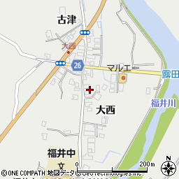 徳島県阿南市福井町大西66周辺の地図