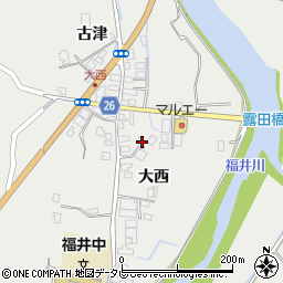 徳島県阿南市福井町大西67-2周辺の地図