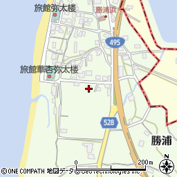 福岡県福津市勝浦566-1周辺の地図