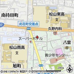 松山教会周辺の地図