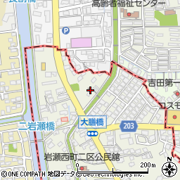 福岡県中間市岩瀬西町33周辺の地図