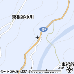 徳島県三好市東祖谷小川124周辺の地図