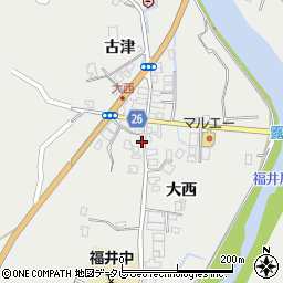徳島県阿南市福井町大西99周辺の地図