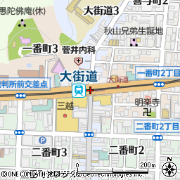 大街道駅周辺の地図