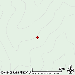 徳島県那賀郡那賀町東尾時行周辺の地図