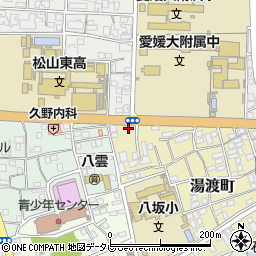 愛媛県松山市湯渡町5-35周辺の地図