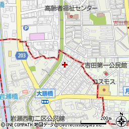 福岡県中間市岩瀬西町35周辺の地図